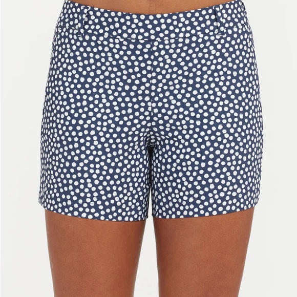 NWT! SPANX 6” Sunshine Shorts painted dot, sizes L (green)&XL (navy) 50213 $78 - Picture 6 of 11